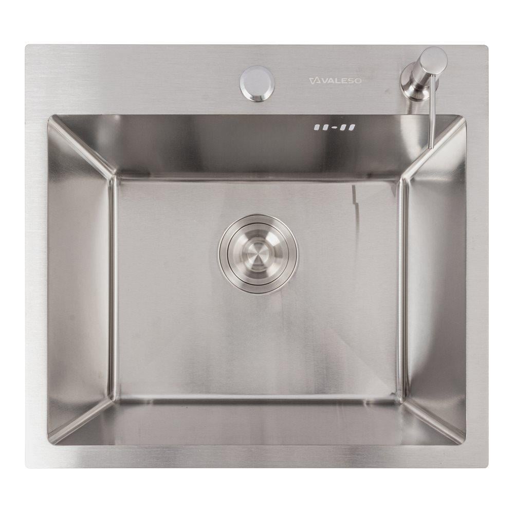 Мойка кухонная Valeso Handmade сифон круглый 3,0/0,8 мм 50x45 см Нержавеющая сталь (SP000045057)