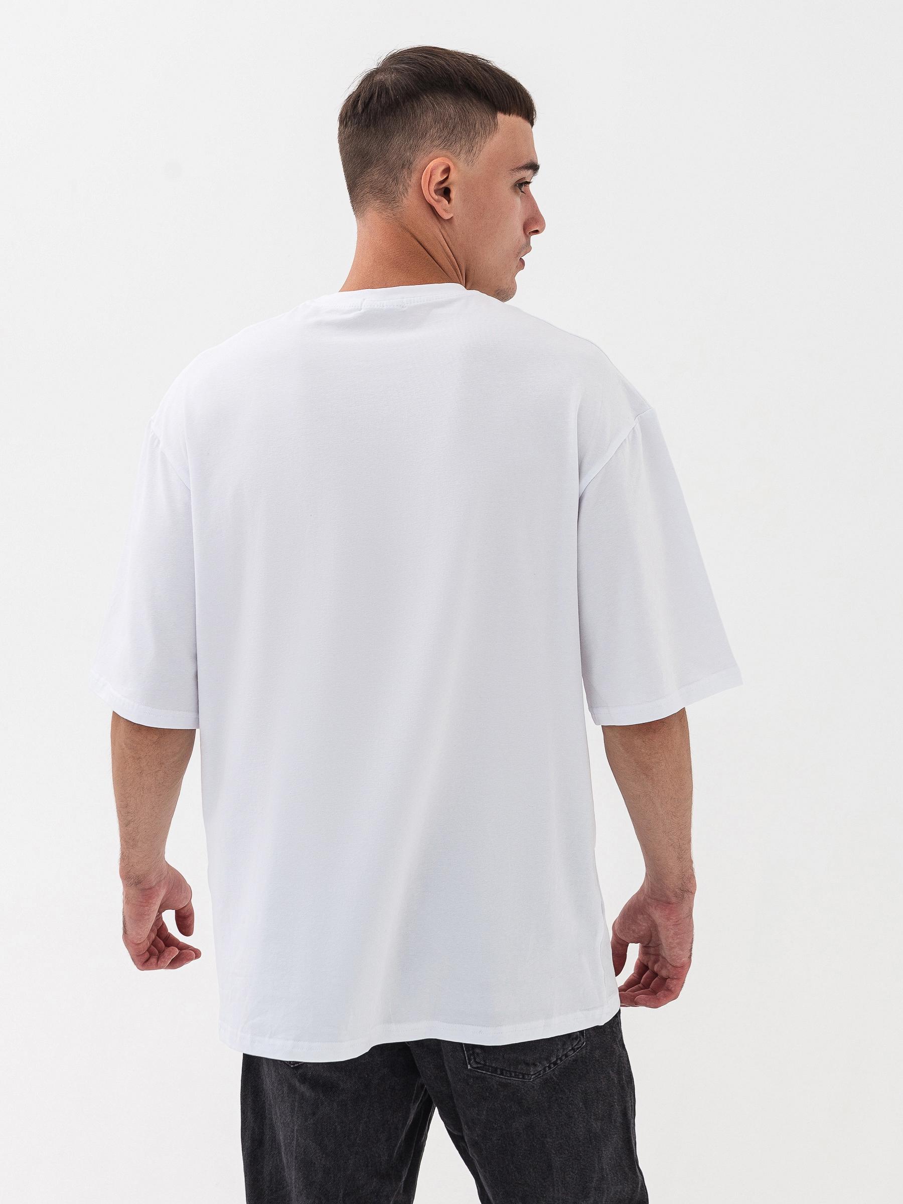 Футболка мужская Ray oversize S/M Белый (U0104M-White) - фото 2