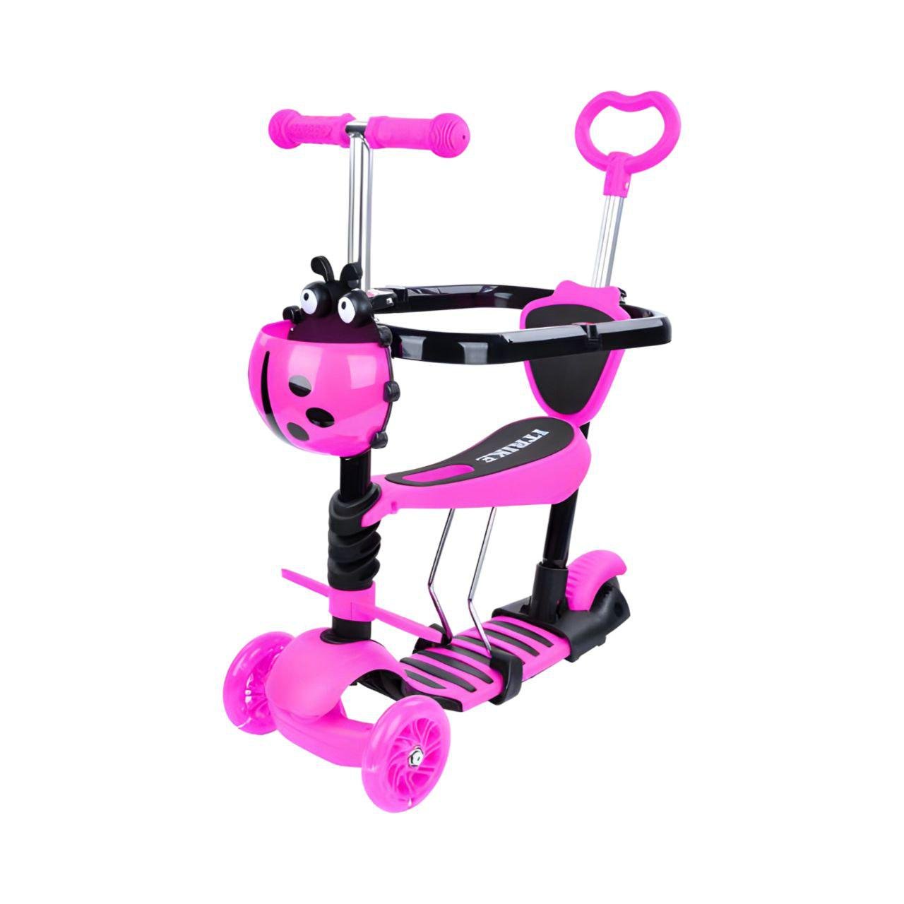 Самокат JR 3-050-P складаний з підсвіткою коліс Рожевий (24758194) Самокат JR 3-050-P складаний з підсвіткою коліс Рожевий (24758194)