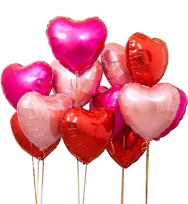 Воздушные шары Heart mix 12 шт. 45 см Воздушные шары Heart mix 12 шт. 45 см
