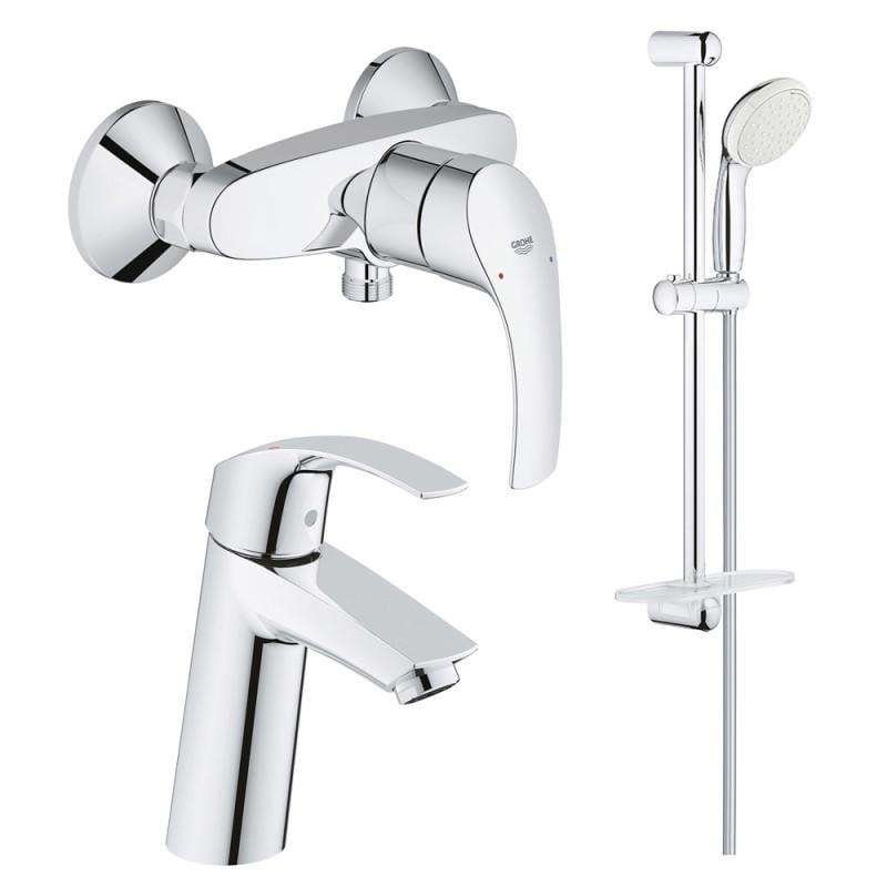 Набір змішувачів Grohe Eurosmart M-Size 123244M Хром (71342)