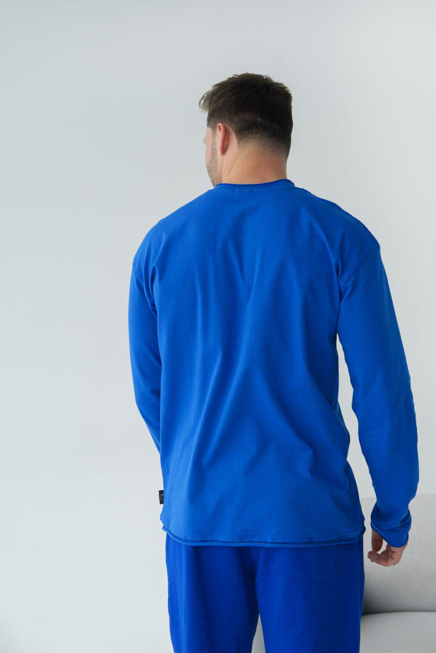 Лонгслів чоловічий Базовий р. 48-50 Электрик (14-3308 8) - фото 5 Лонгслів чоловічий Базовий р. 48-50 Электрик (14-3308 8) - фото 5