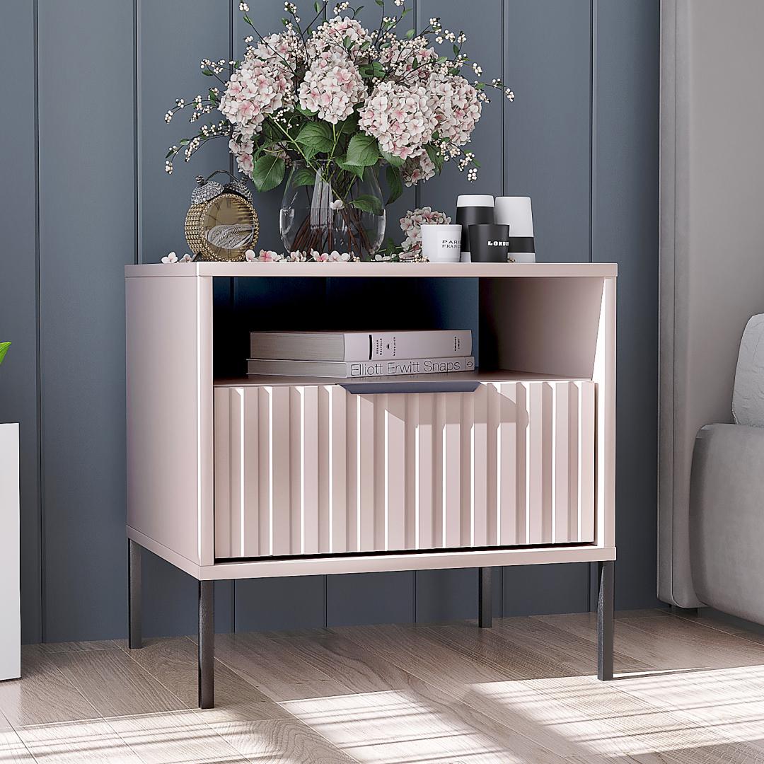 Прикроватная тумба DiPortes Атланта А-03 52/51/42 см Кашемир (01229)