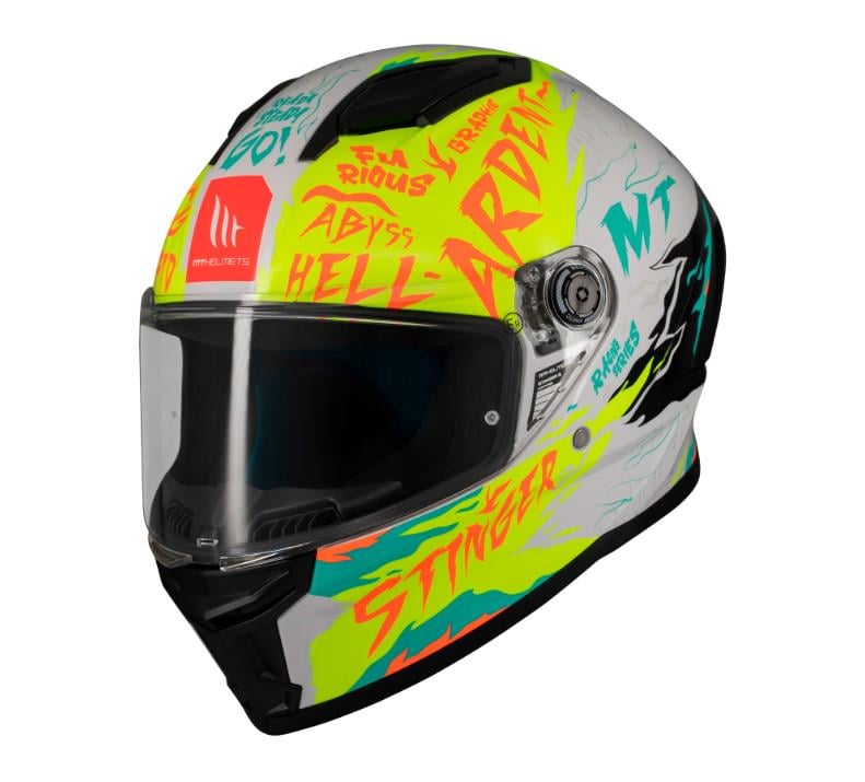 Мотошлем MT HELMETS Stinger 2 Ardent A3 XS Gloss Yellow (46021)