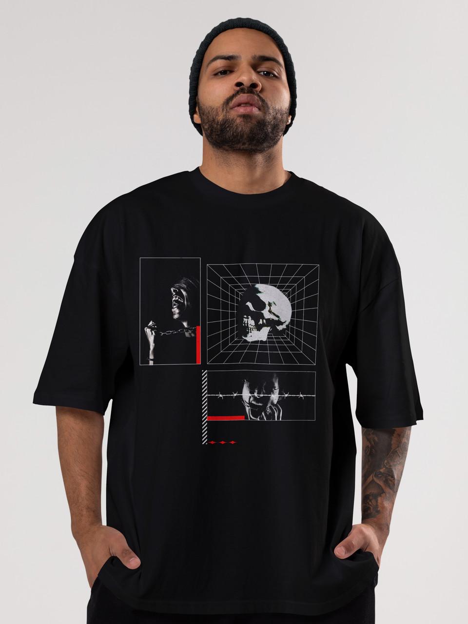 Футболка чоловіча оверсайз Mishe Urban 113016 M Чорний (113016_12) - фото 3