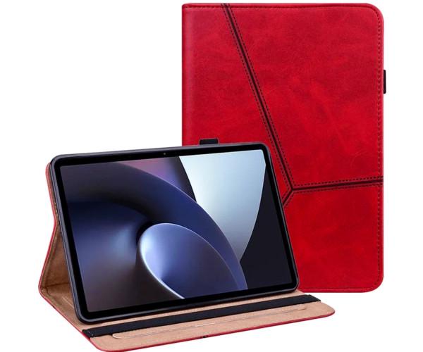 Чохол-книжка шкіряний Retro Frosted Stripe для Lenovo Tab P12 Червоний
