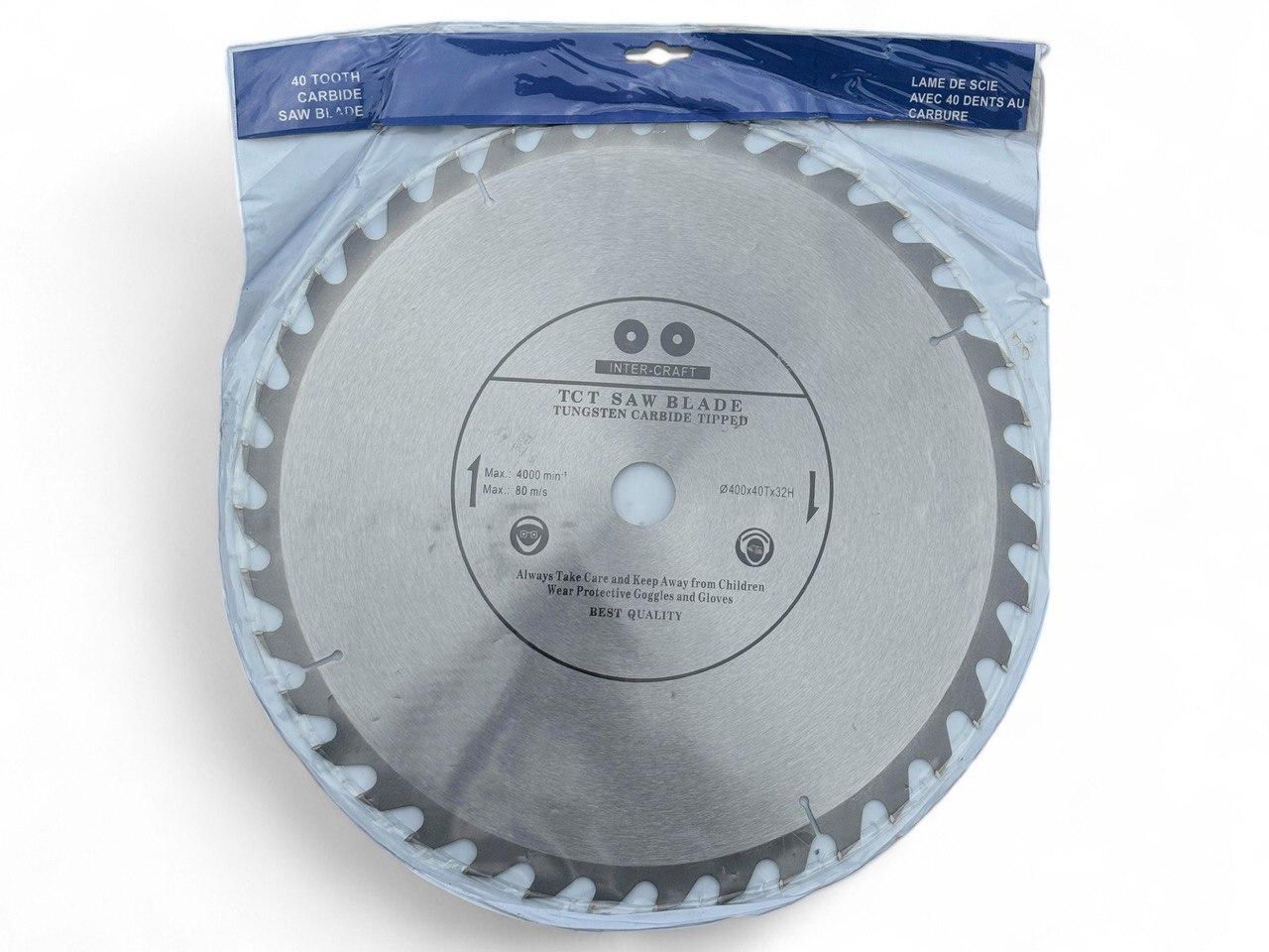 Диск пильный по дереву Inter-Craft 400 х 32 мм 40 зубов (2010634994)