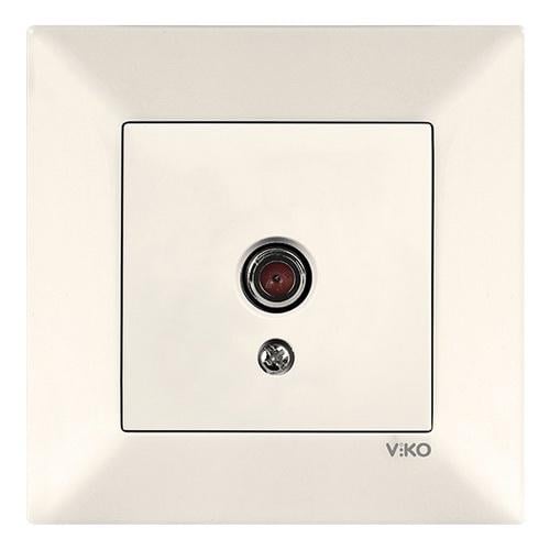 Розетка TV Viko Meridian конечная Кремовый (1618367449)