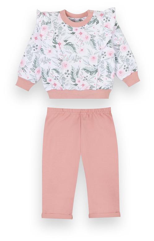 Костюм для девочки детский джемпер/штаны Gabbi KS-21-31-1 80 см Пудровый (13014)