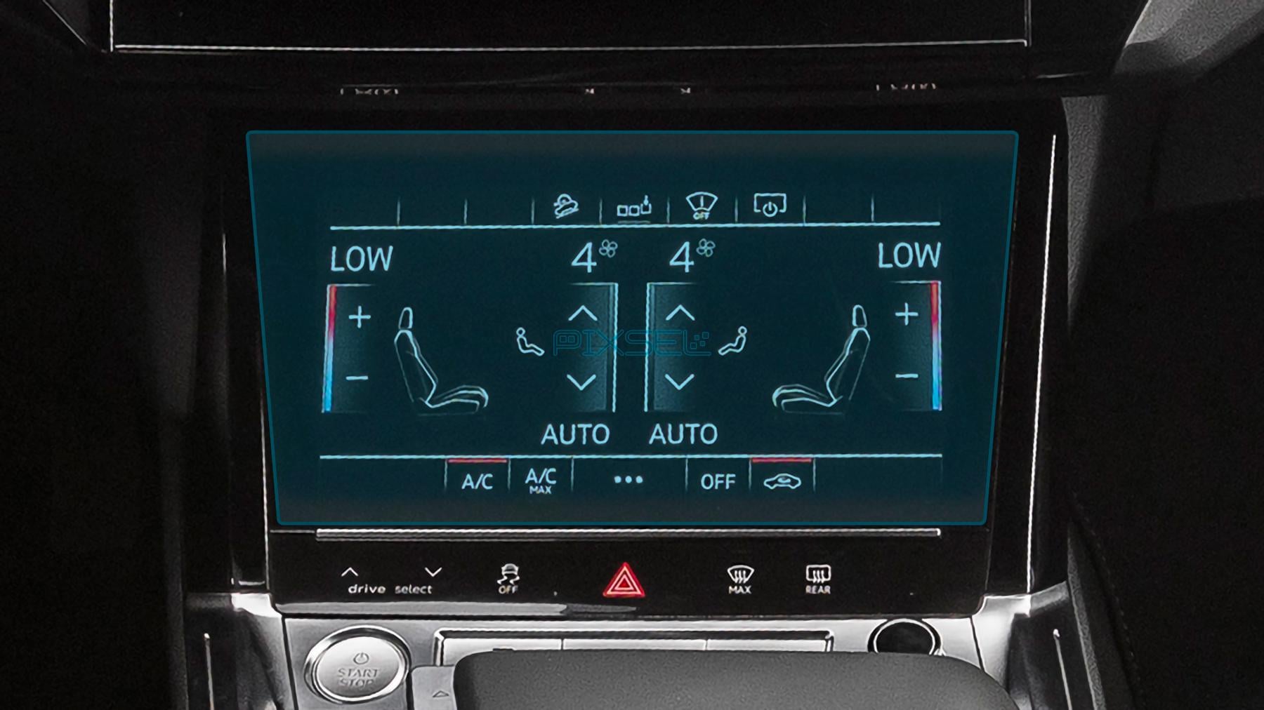 Скло захисне Pixsel гібридне глянець на клімат Audi Q8 E Tron 10,2“ 2019
