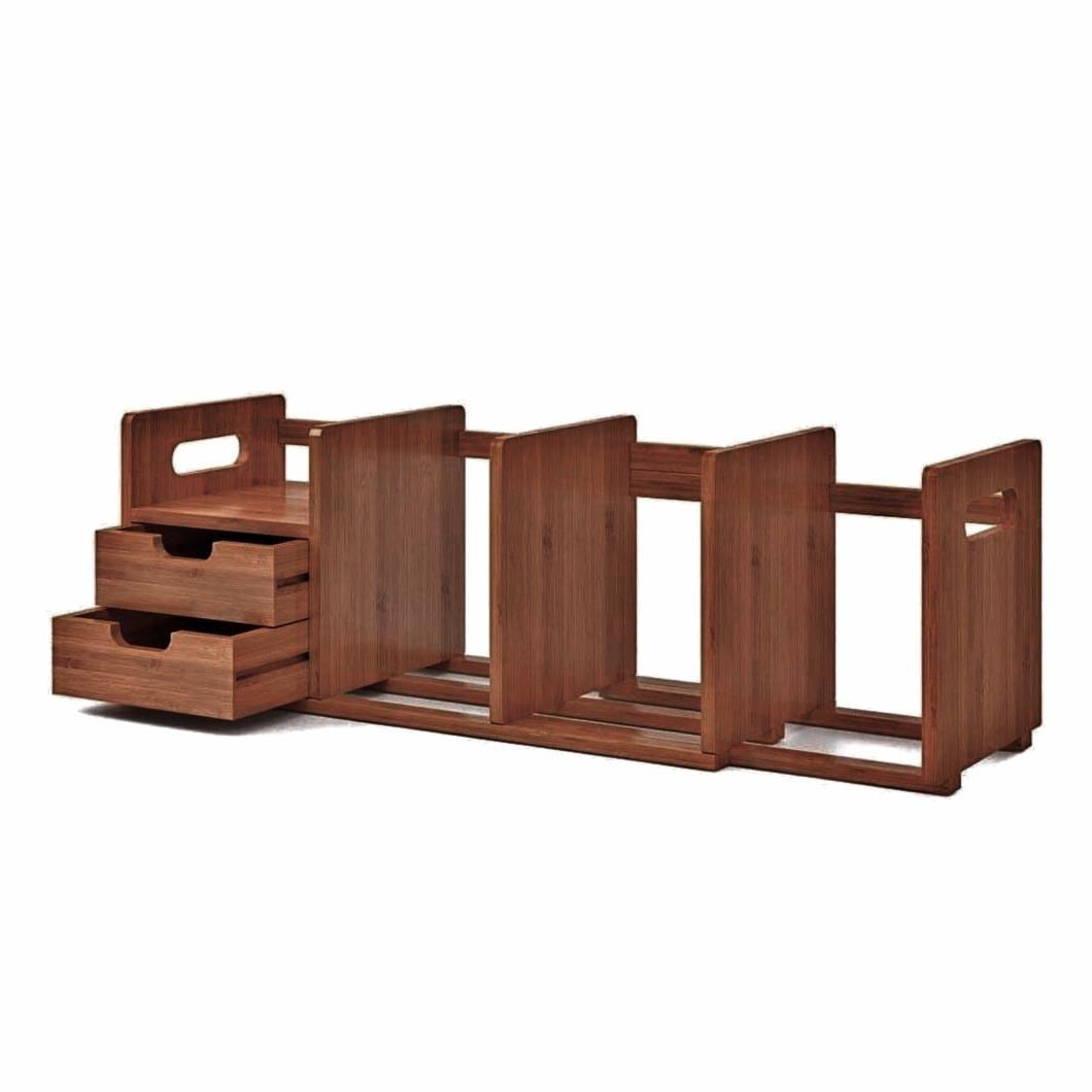 Полка книжная настольная из дерева Кораса Шафран (КПА-007606)