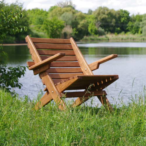 Шезлонг дубовый RELAX WOOD Делайт натуральное дерево (10844012) - фото 3