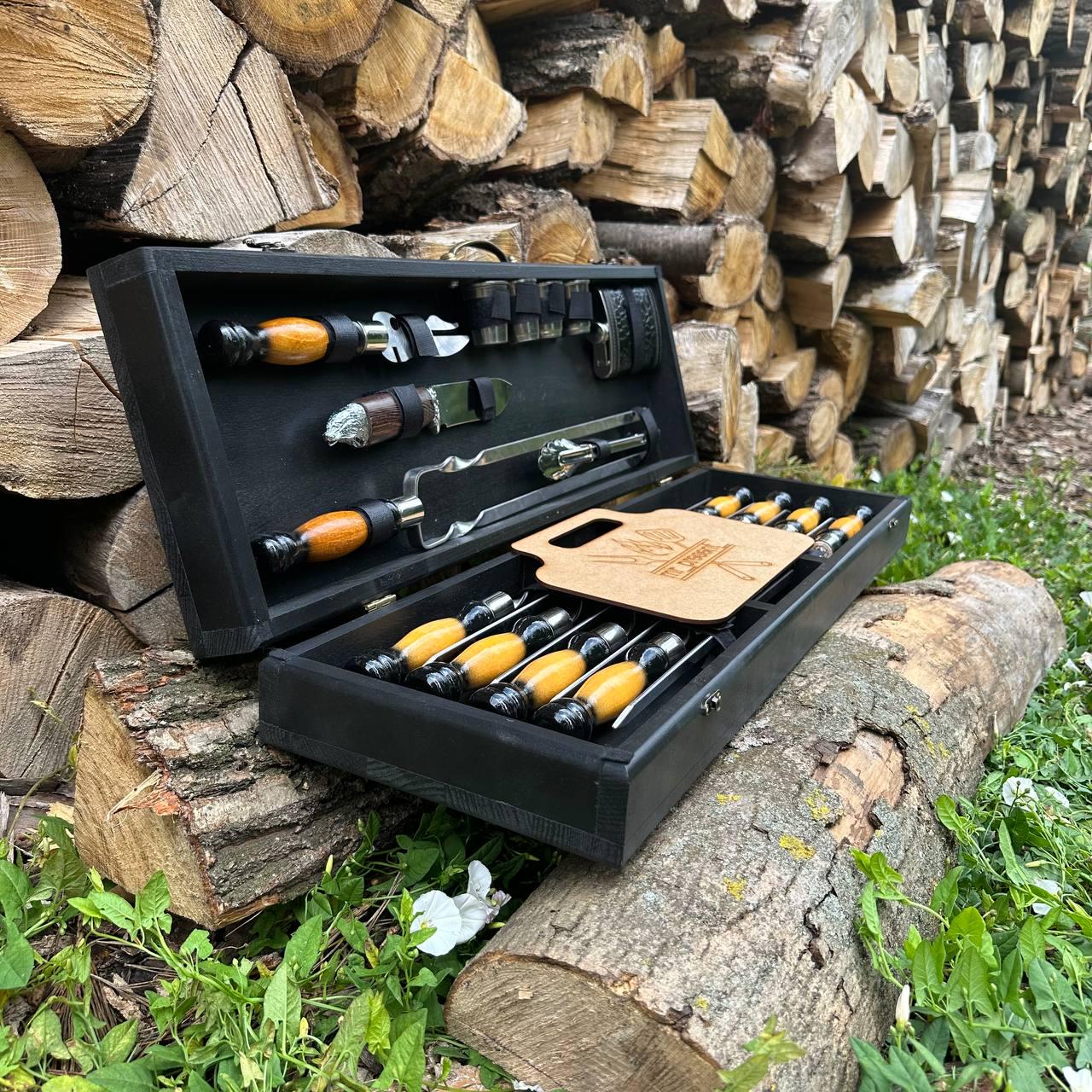 Набор шампуров в кейсе Хищник №5 M - фото 2 Набор шампуров в кейсе Хищник №5 M - фото 2