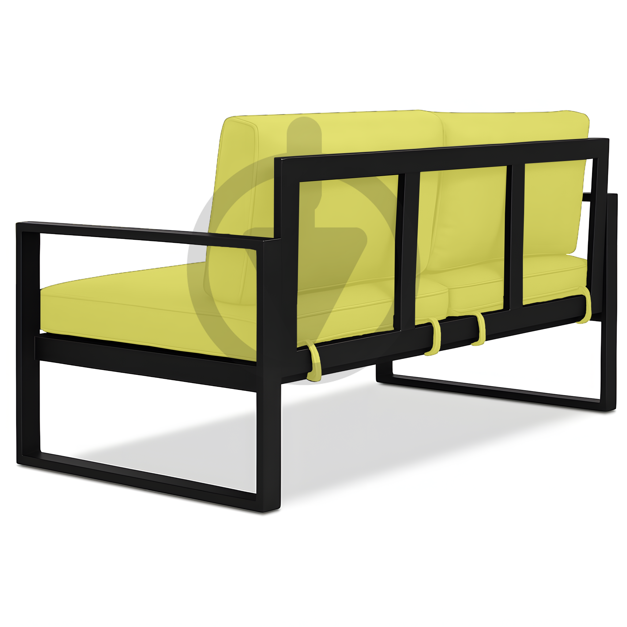 Диван металлический AVVS Бостон лофт с подлокотниками рогожка 130 см Салатовый - фото 3 Диван металлический AVVS Бостон лофт с подлокотниками рогожка 130 см Салатовый - фото 3