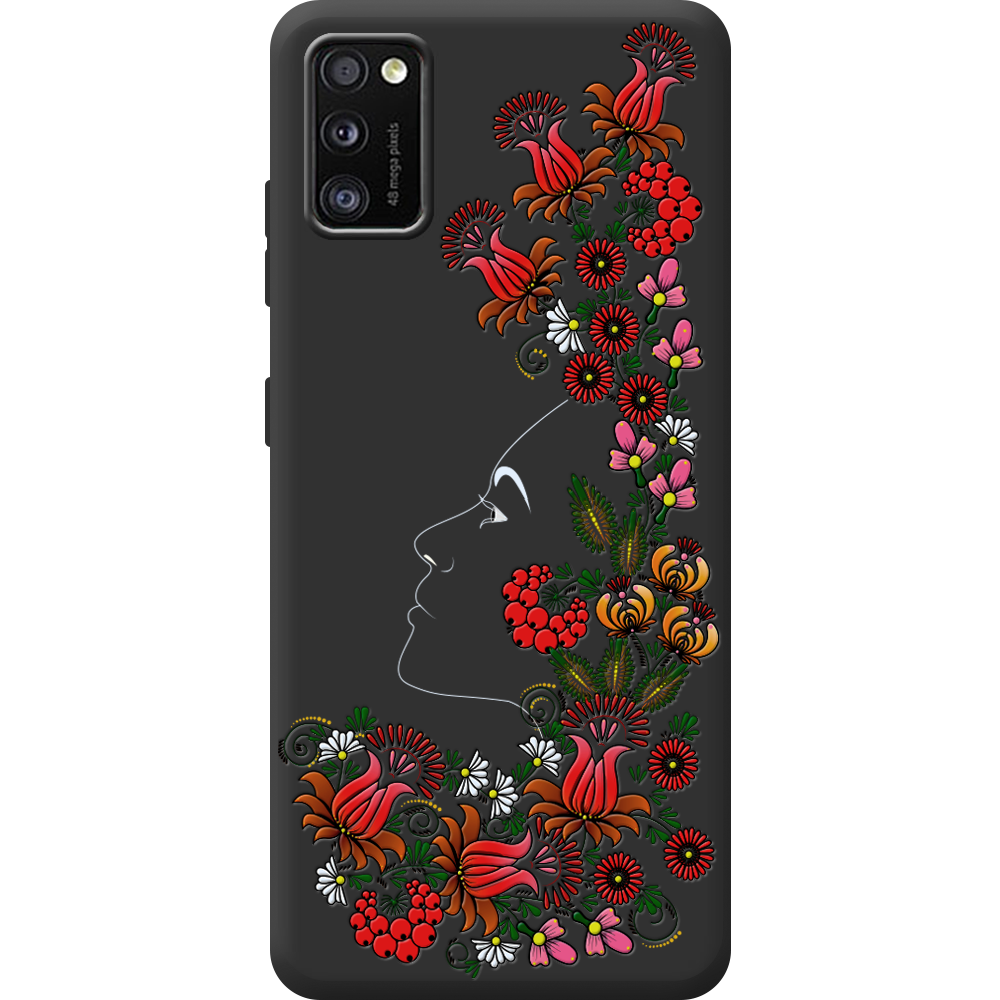 Чехол BoxFace Samsung A415 Galaxy A41 3D Ukrainian Muse Черный силикон (39755-bk64-42020)