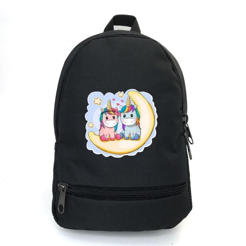 Школьный рюкзак детский Cappuccino Toys с принтом Unicorn EDN-0025 12,5 л Черный (1369989266)