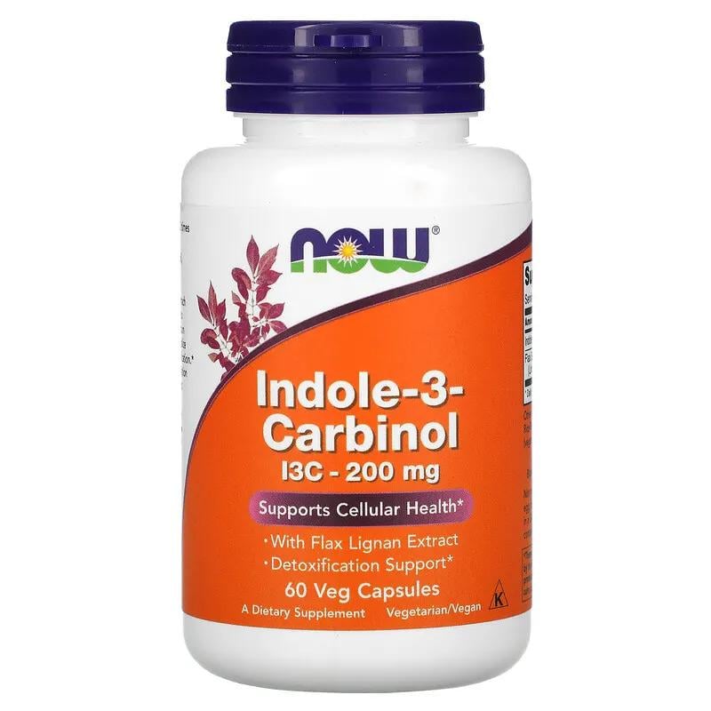 Індол-3-карбінол NOW Foods Indole-3-Carbinol 200 мг 60 капсул (977717967)