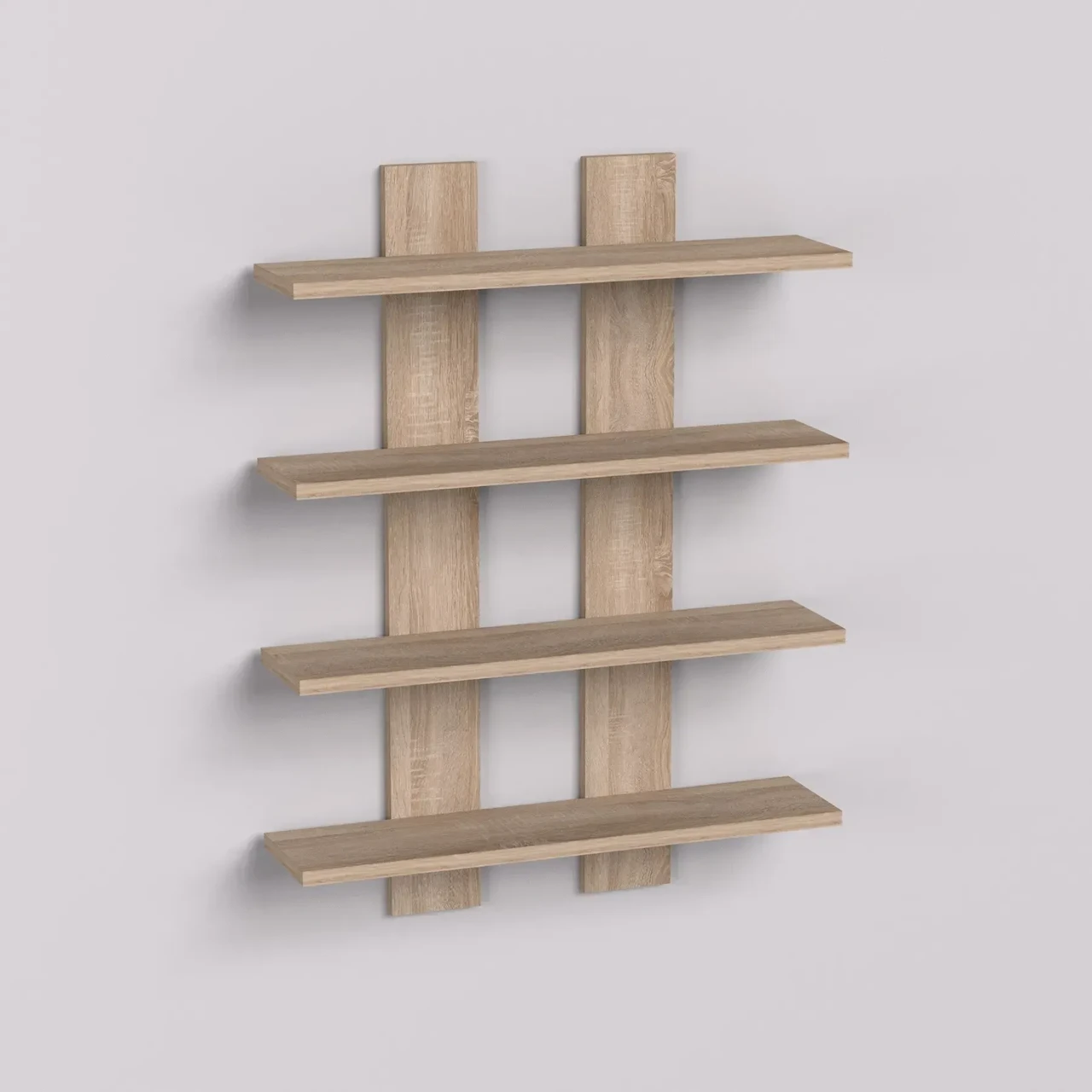 Полиця навісна Kontinent П-4 60х12х80 см Дуб Сонома (52720937) - фото 3 Полиця навісна Kontinent П-4 60х12х80 см Дуб Сонома (52720937) - фото 3