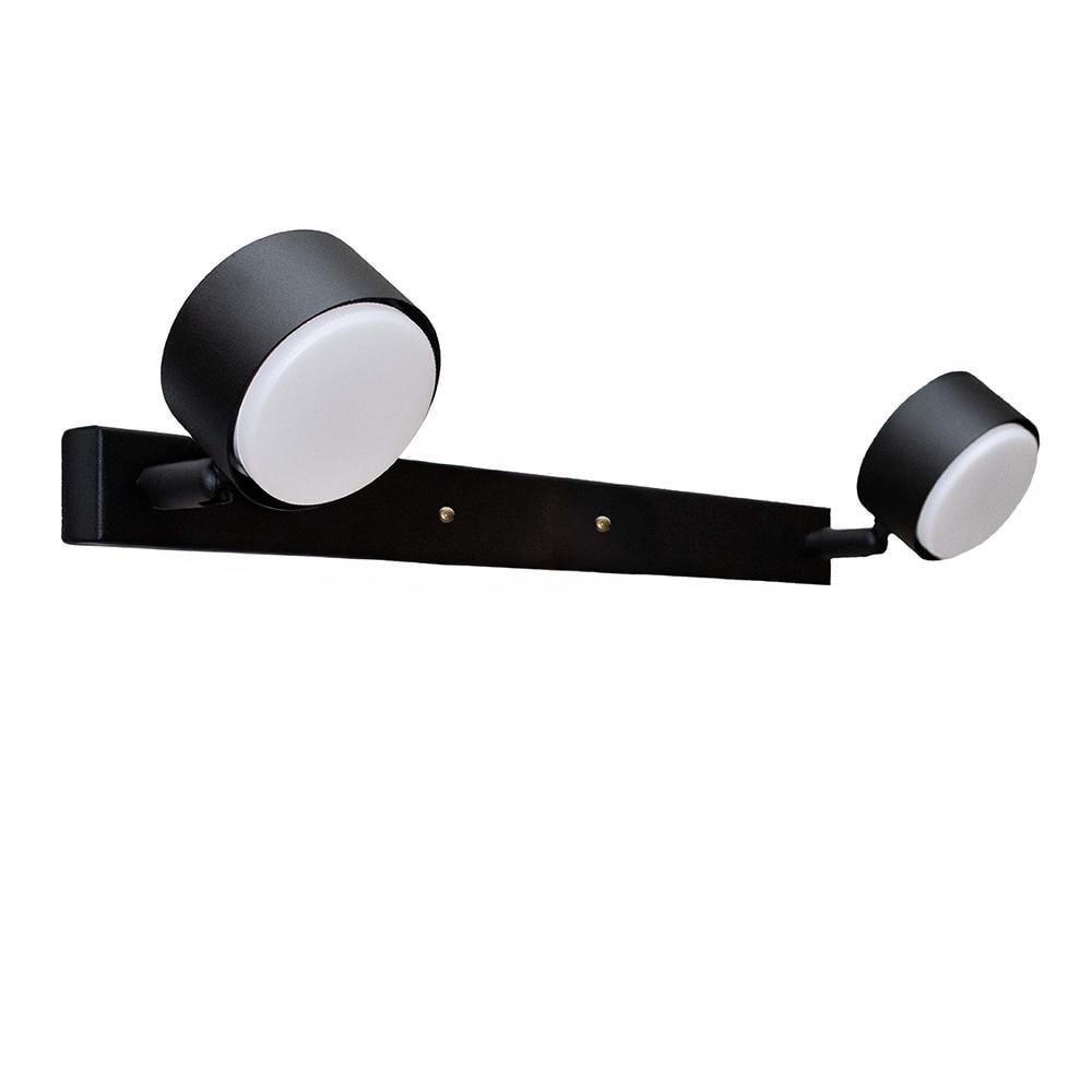 Настінний світильник MSK ELECTRIC NL 80400-2 BK Copter на два плафони GX53 Чорний (2552392467)