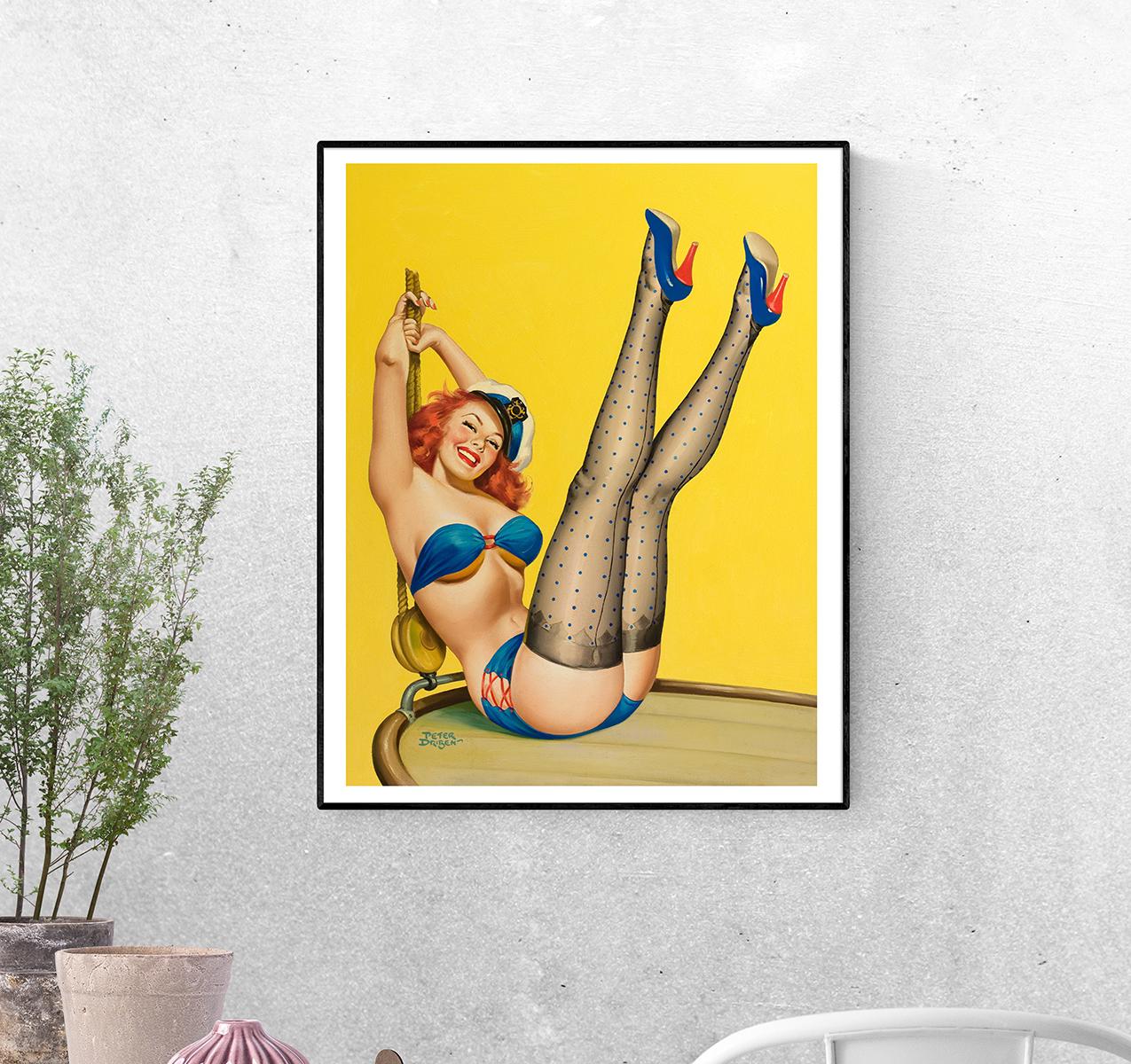 Постер Флирт Морячка Питера Дрибена формат А-4 (pin_up0030003_Poster)