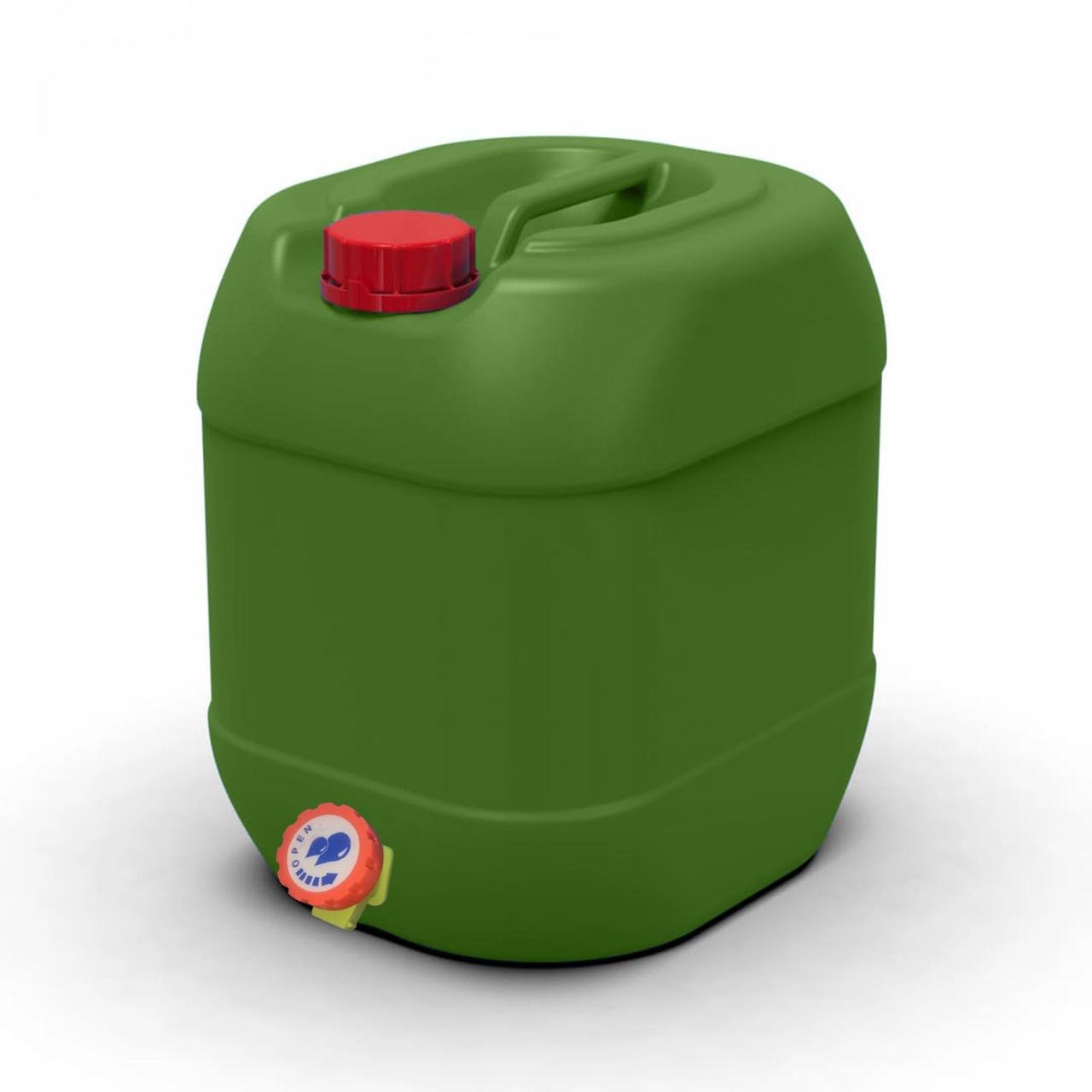 Канистра двухслойная техническая Litolan с краном штабелируемая защита от УФ 20 л Хаки Канистра двухслойная техническая Litolan с краном штабелируемая защита от УФ 20 л Хаки