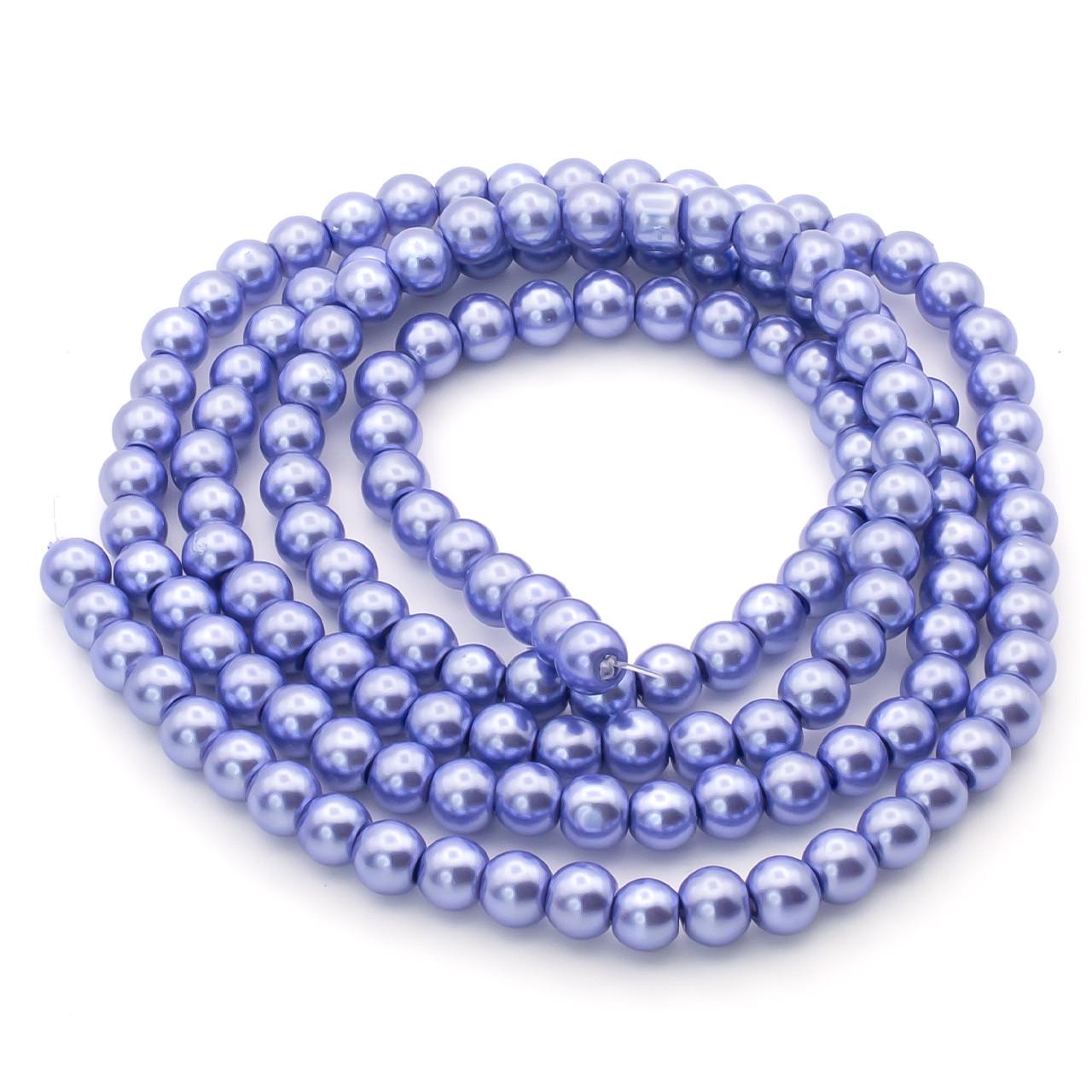 Бусины стеклянные на нитке под жемчуг 8 мм 80 см 105 шт. Лазурный (БЖ0008к29) Бусины стеклянные на нитке под жемчуг 8 мм 80 см 105 шт. Лазурный (БЖ0008к29)