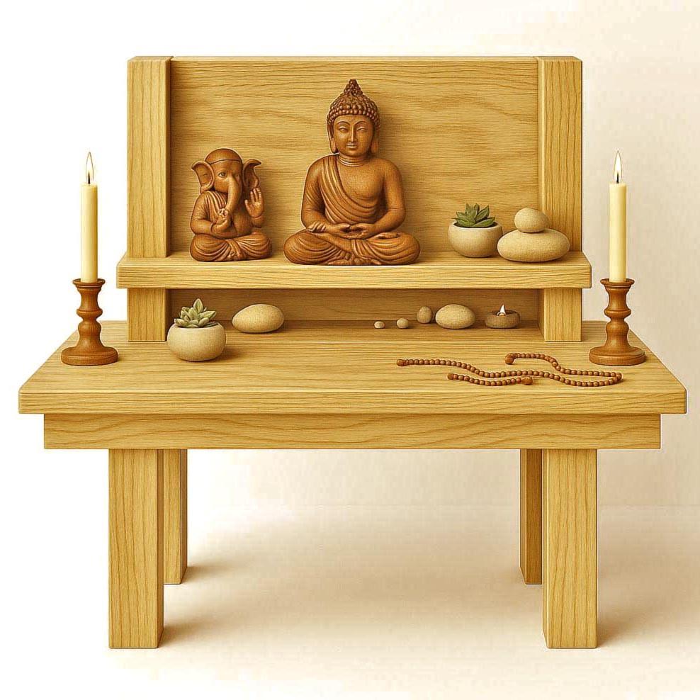 Вівтар для медитації з дерева Анандіра Каррі (ЛАТ-001203)
