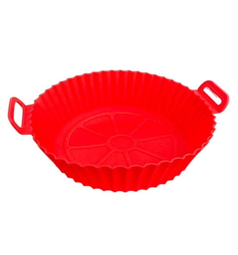 Форма в аэрогриль круглая силиконовая 19391 17х17х4 см Красный (8-6-5152645)