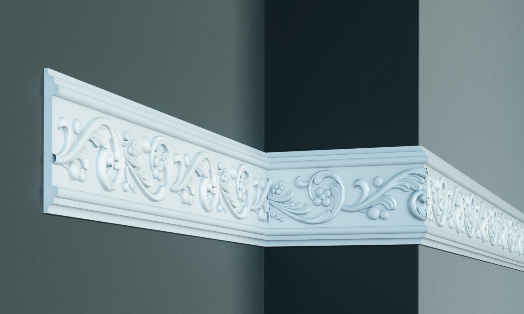 Молдинг с орнаментом Gaudi decor CR646 126x14 мм 2000 мм (12368692)