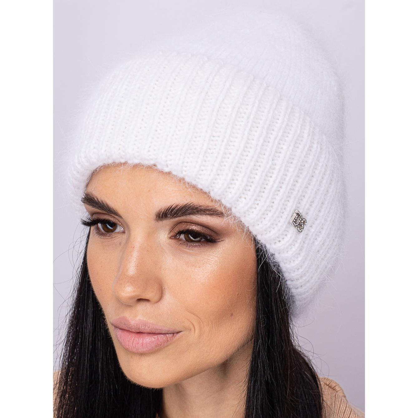 Шапка ангоровая женская Leks Медея one size Белый - фото 1 Шапка ангоровая женская Leks Медея one size Белый - фото 1