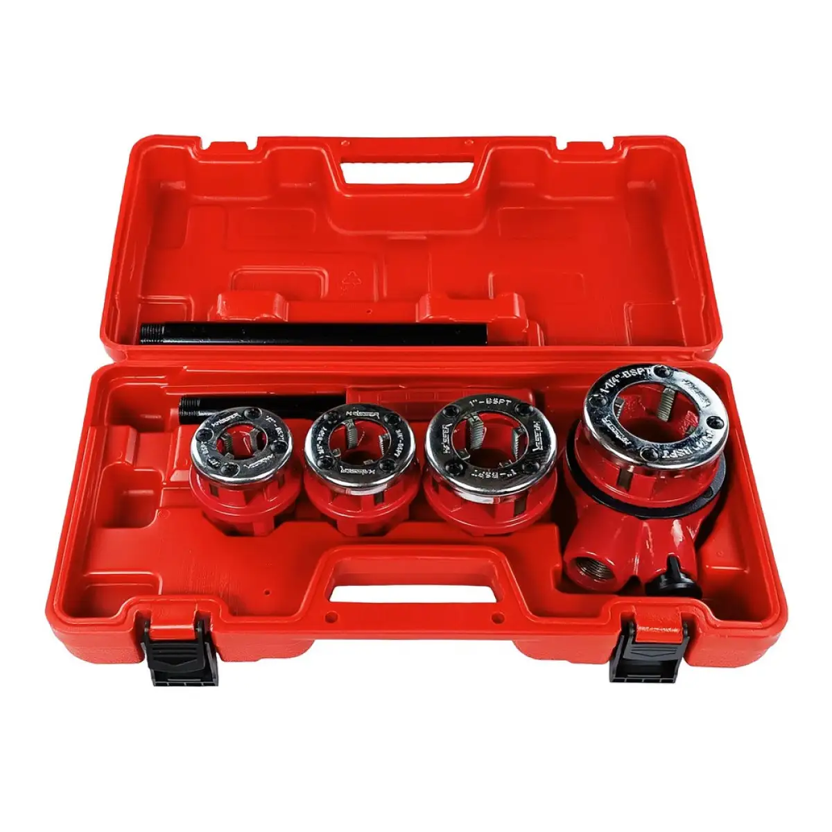 Набір клупів з тріскачкою Haisser 1/2" 3/4" 1" 1.1/4" 4 шт.(133147)