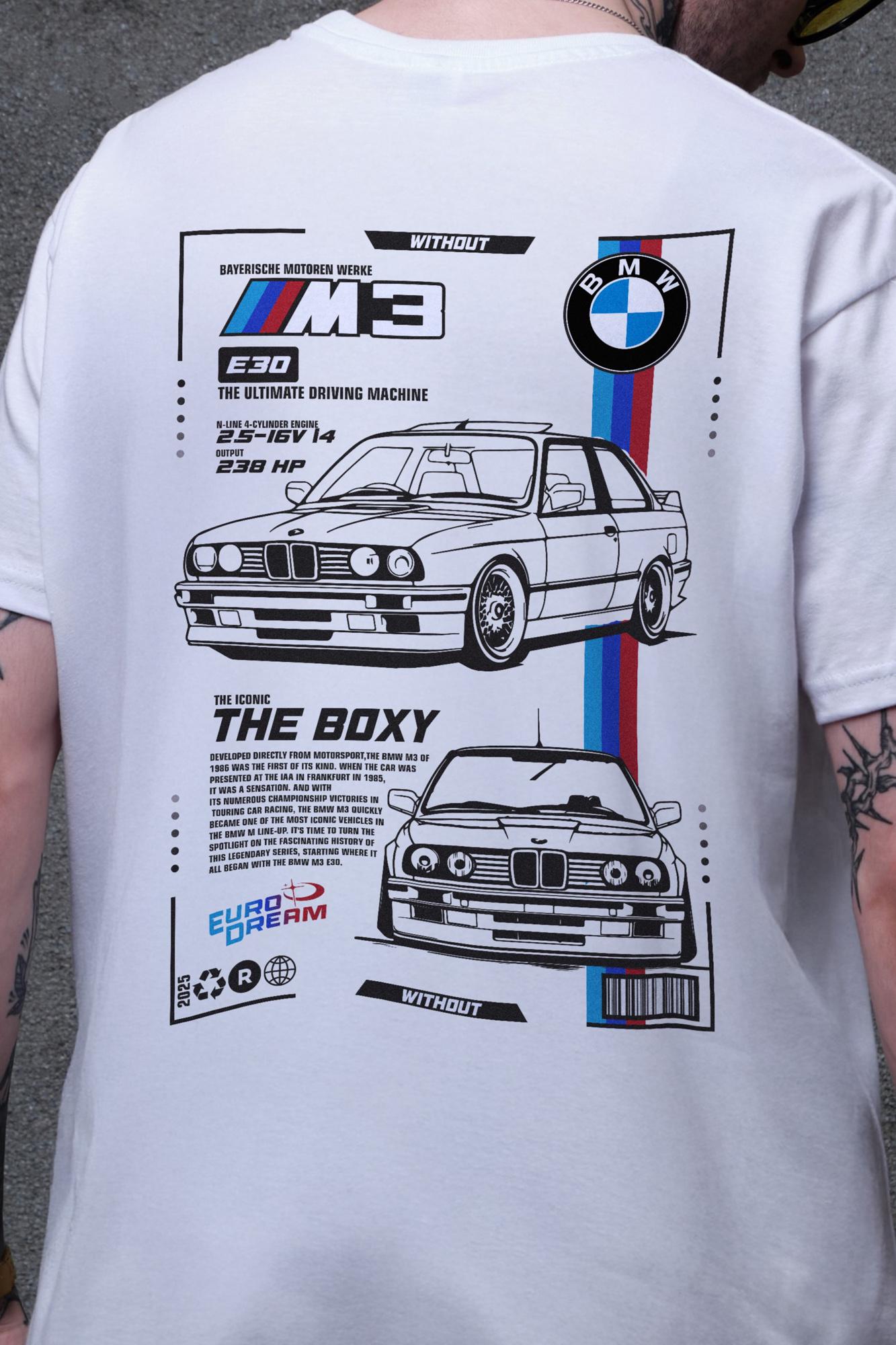 Футболка мужская Without с принтом BMW оверсайз S/M White (S8049630) - фото 2 Футболка мужская Without с принтом BMW оверсайз S/M White (S8049630) - фото 2
