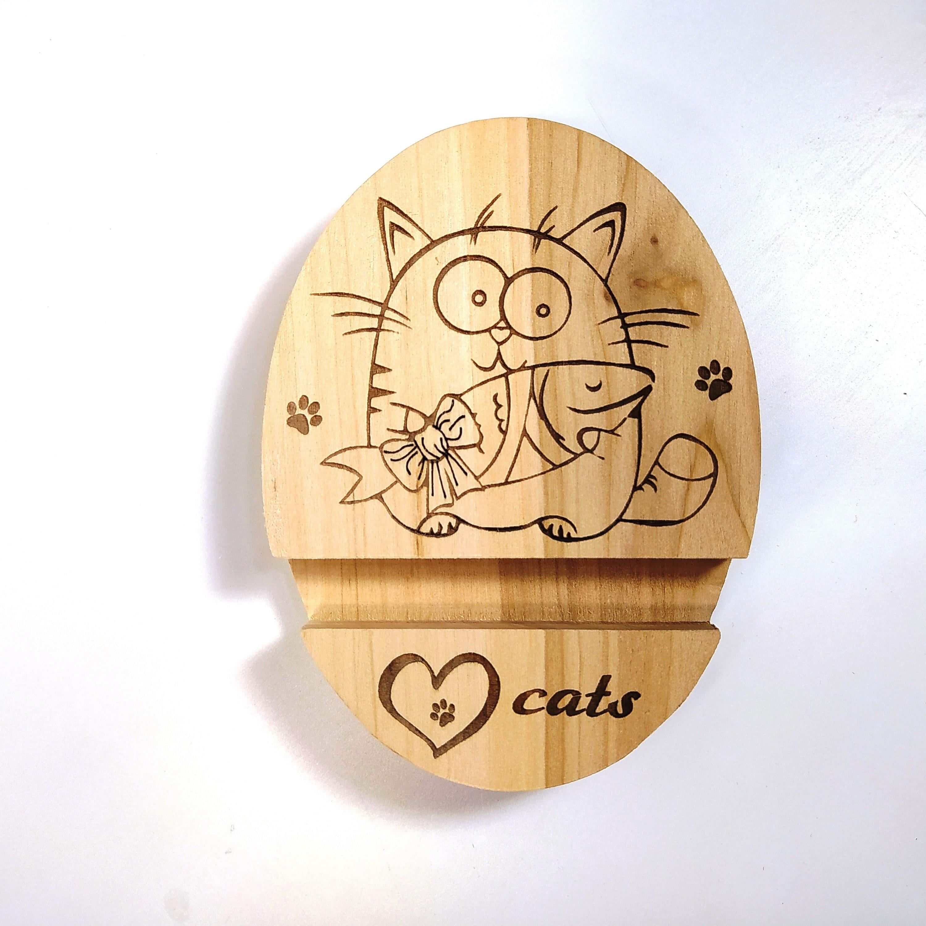Подставка под смартфон Майстерня містера Томаса Love cats 9х12х2 см Подставка под смартфон Майстерня містера Томаса Love cats 9х12х2 см