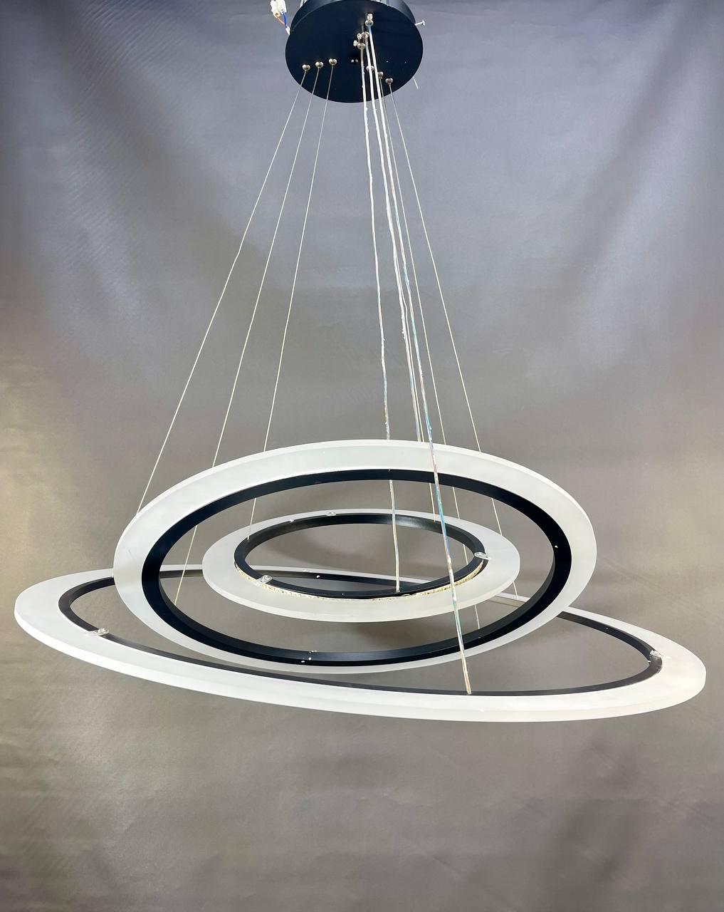 Люстра светодиодная Zilini ER020/80/60/40 110W Черный (27352817)