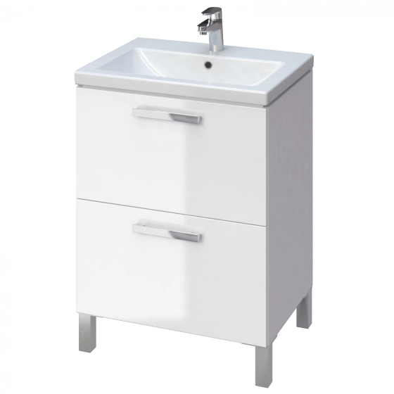 Шафка Cersanit Melar і раковина Como 60 Білий (019188)