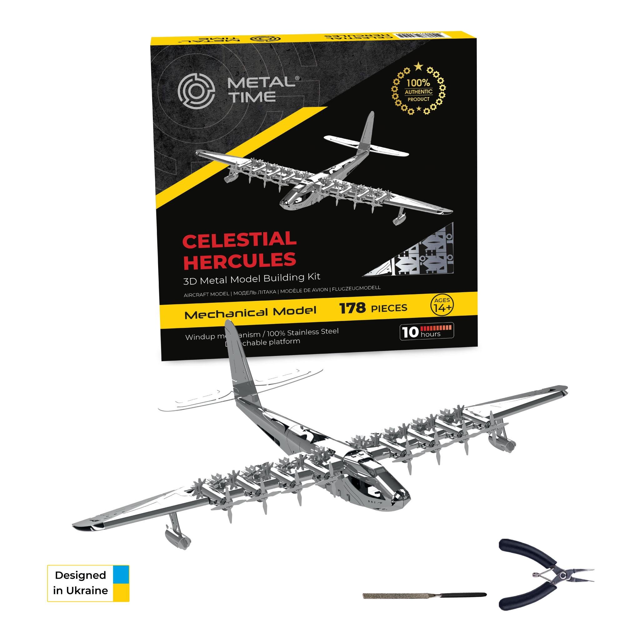 Конструктор METAL-TIME Celestial Hercules Spruce Goose H-4 Aircraft MT100 модель колекційна (3032571) - фото 13 Конструктор METAL-TIME Celestial Hercules Spruce Goose H-4 Aircraft MT100 модель колекційна (3032571) - фото 13