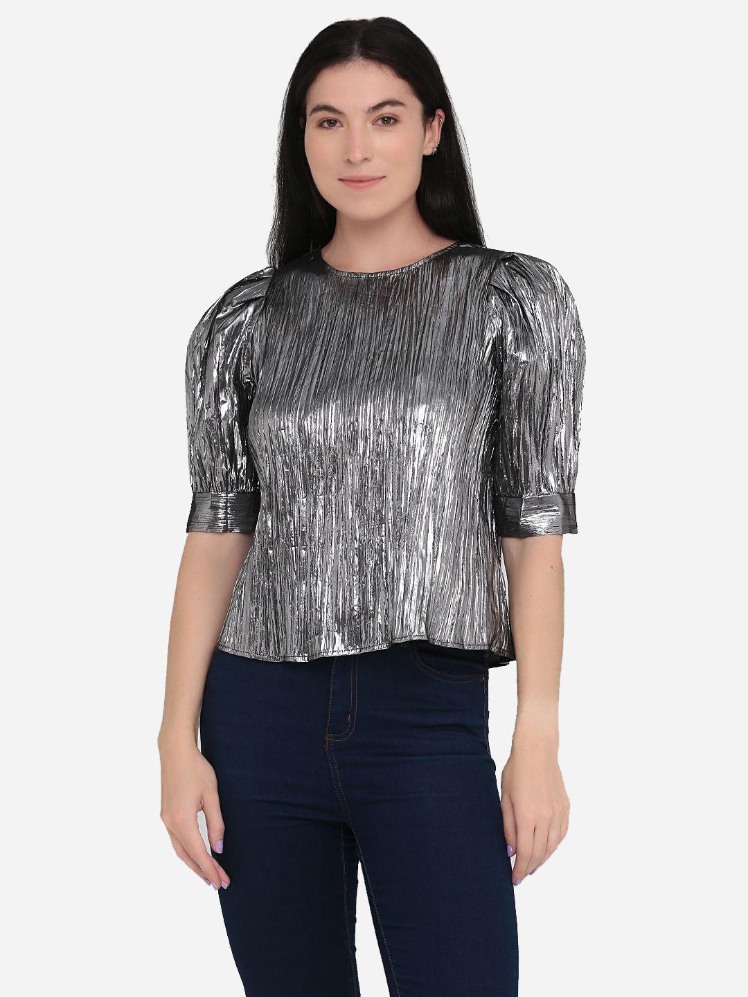 Блуза M Сріблястий (9625782bar)