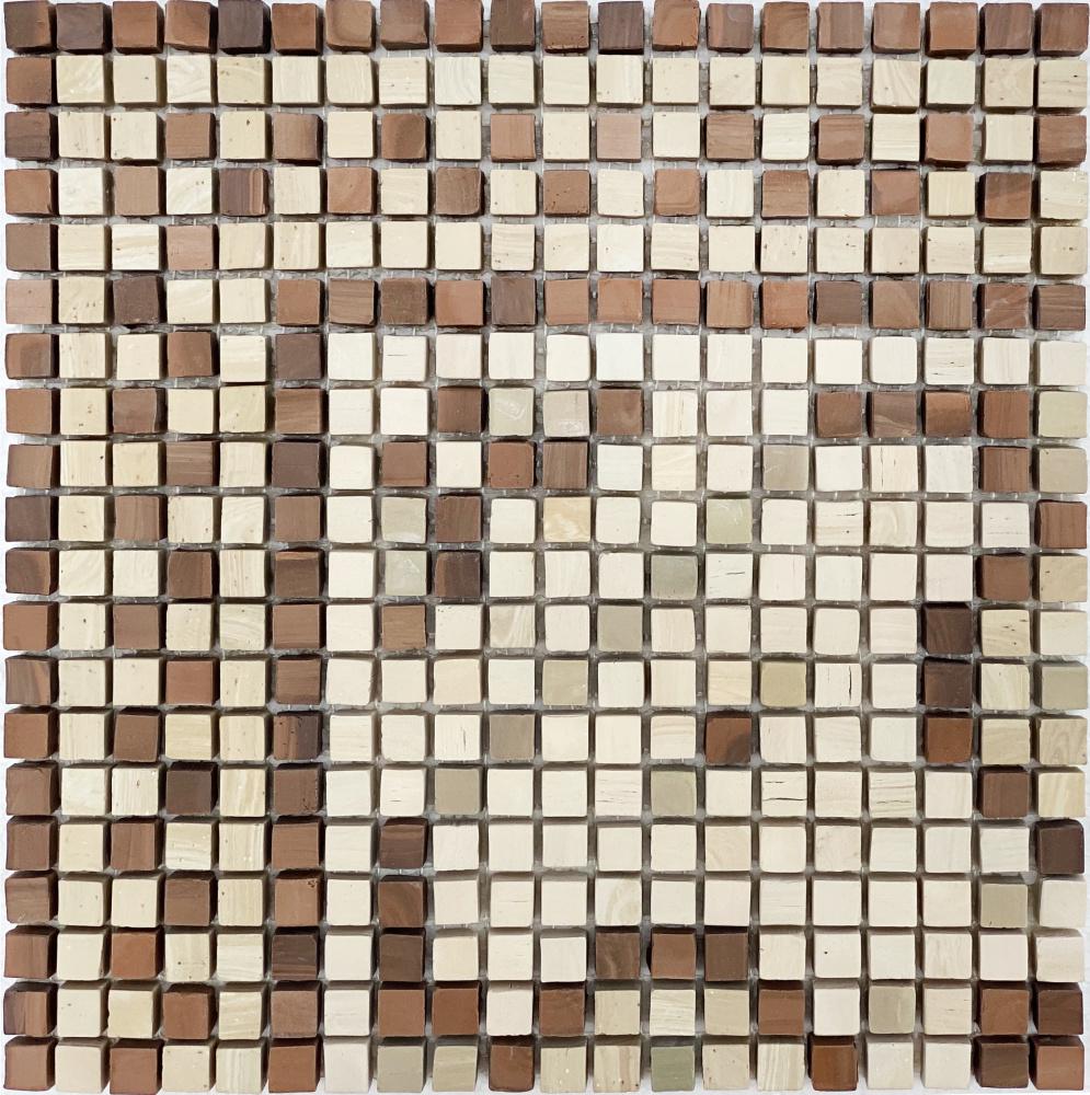 Мозаїка з керамограніту Kotto Ceramica MI7 K060708 Lviv Legends кут фриза Sabbia/Noce/Solare/Muschiato (002905)