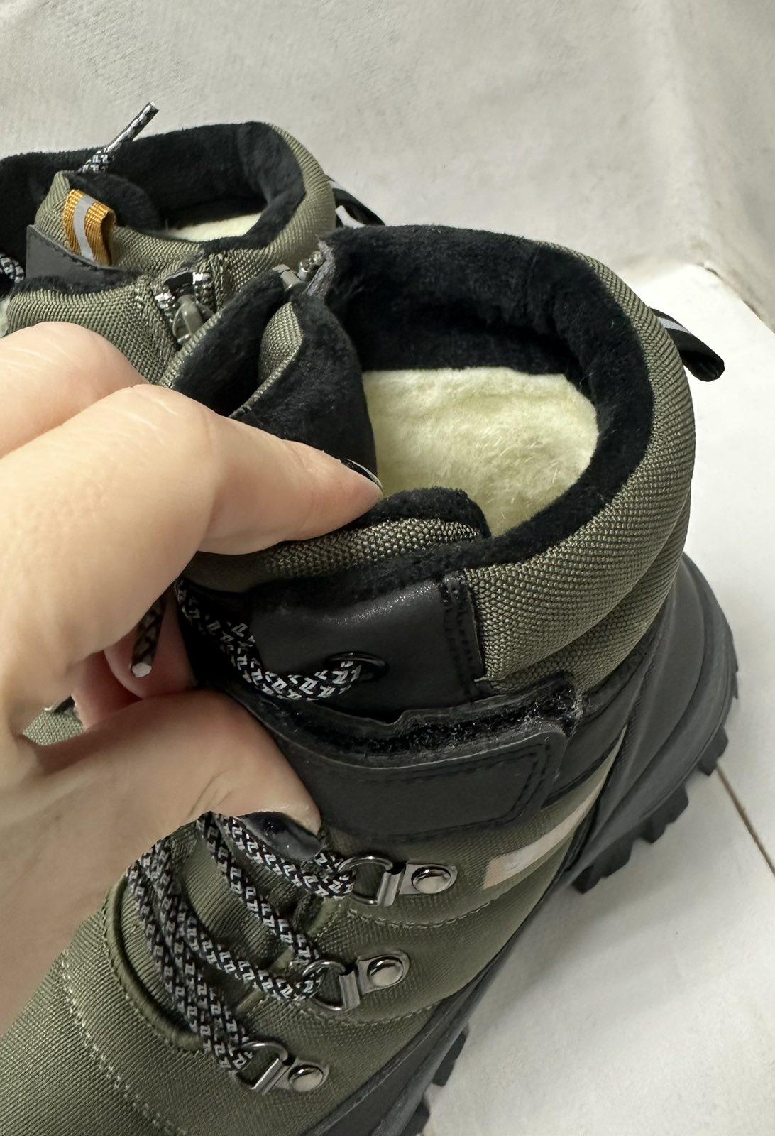 Черевики дитячі зимові Jong Golf на овчині водовідштовхуючі р. 36 23,5 см Хакі - фото 2 Черевики дитячі зимові Jong Golf на овчині водовідштовхуючі р. 36 23,5 см Хакі - фото 2