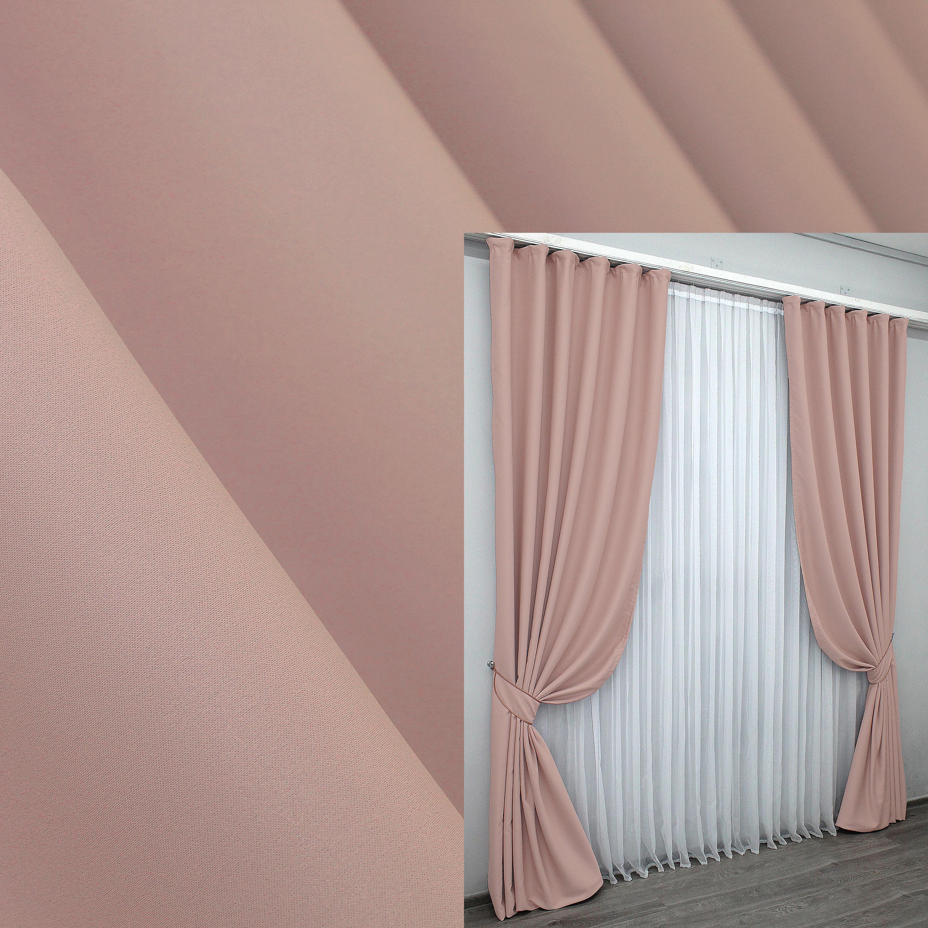 Комплект штор VR-Textil Midnight № 1226ш блэкаут 150х290 см 2 шт. Светло-пудровый (33-0072) - фото 2 Комплект штор VR-Textil Midnight № 1226ш блэкаут 150х290 см 2 шт. Светло-пудровый (33-0072) - фото 2