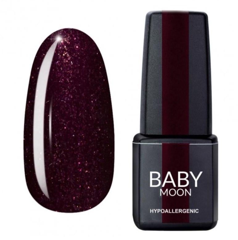 Гель-лак BABY MOON Dance Diamond Gel polish 6 мл №12 Темно-бордовый с шиммером