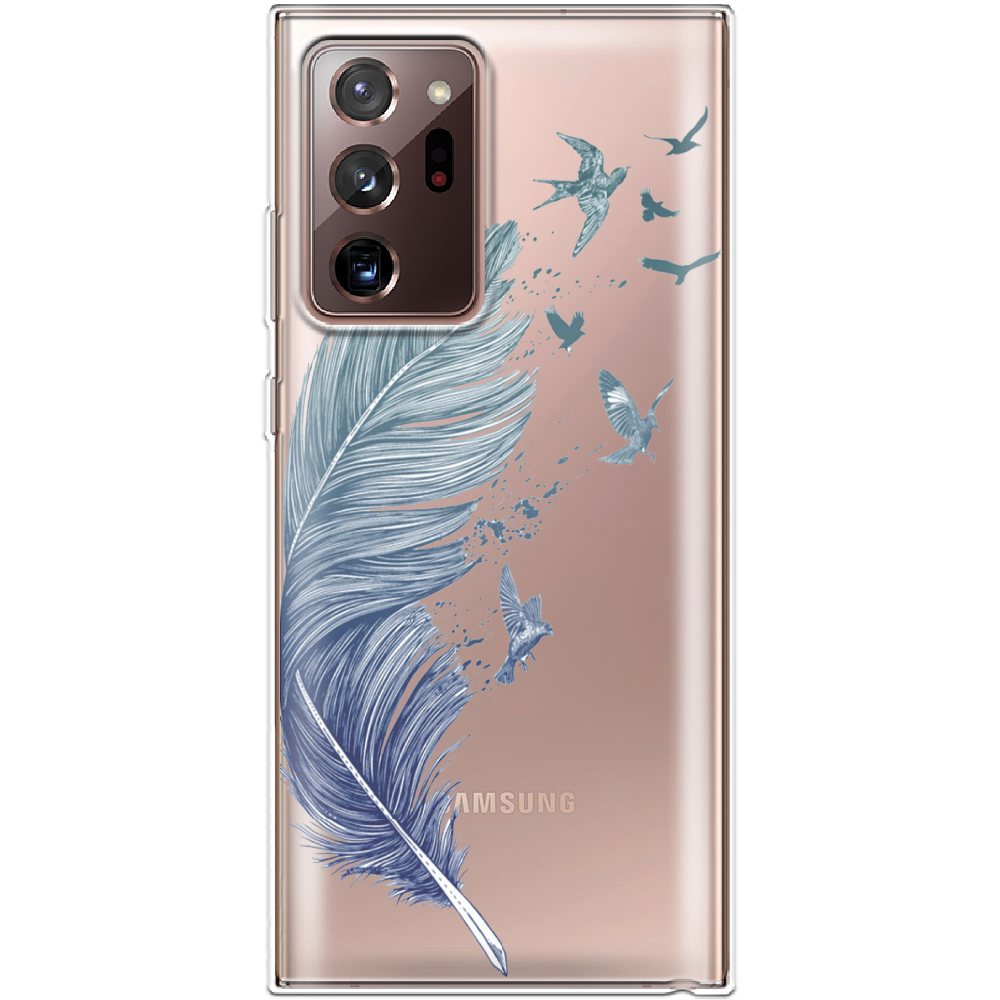 Чехол Boxface Samsung N985 Galaxy Note 20 Ultra Feather Прозрачный силикон (40573-cc38-40573)