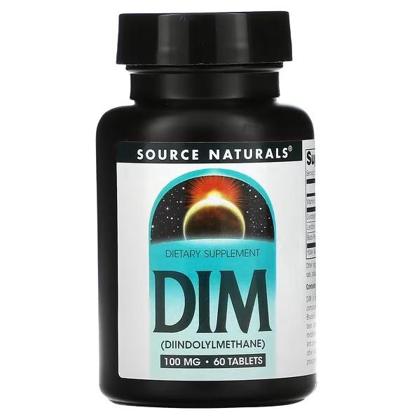 Дііндолілметан DIM Source Naturals 100 мг 60 таб.