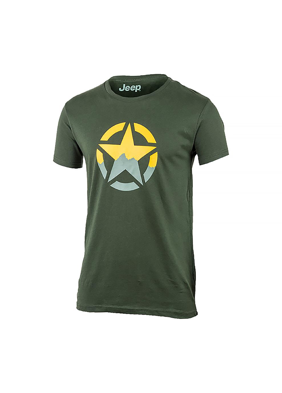 Футболка мужская JEEP T-SHIRT STAR J22W S Хаки (O102582-E845 S)