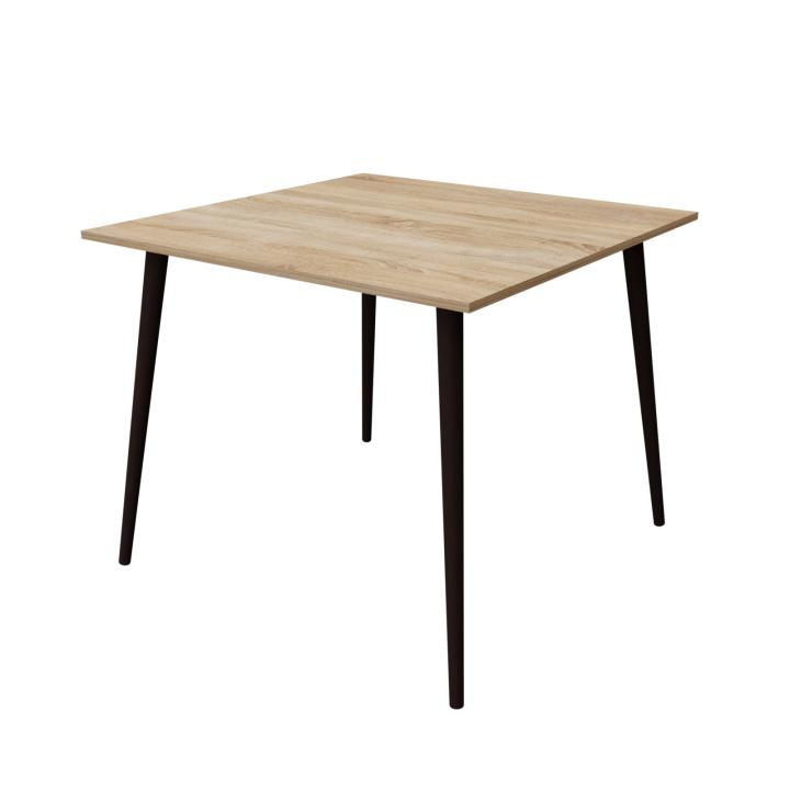 Стол обеденный Neman Лойс квадратный 880х880 мм Дуб сонома/Венге