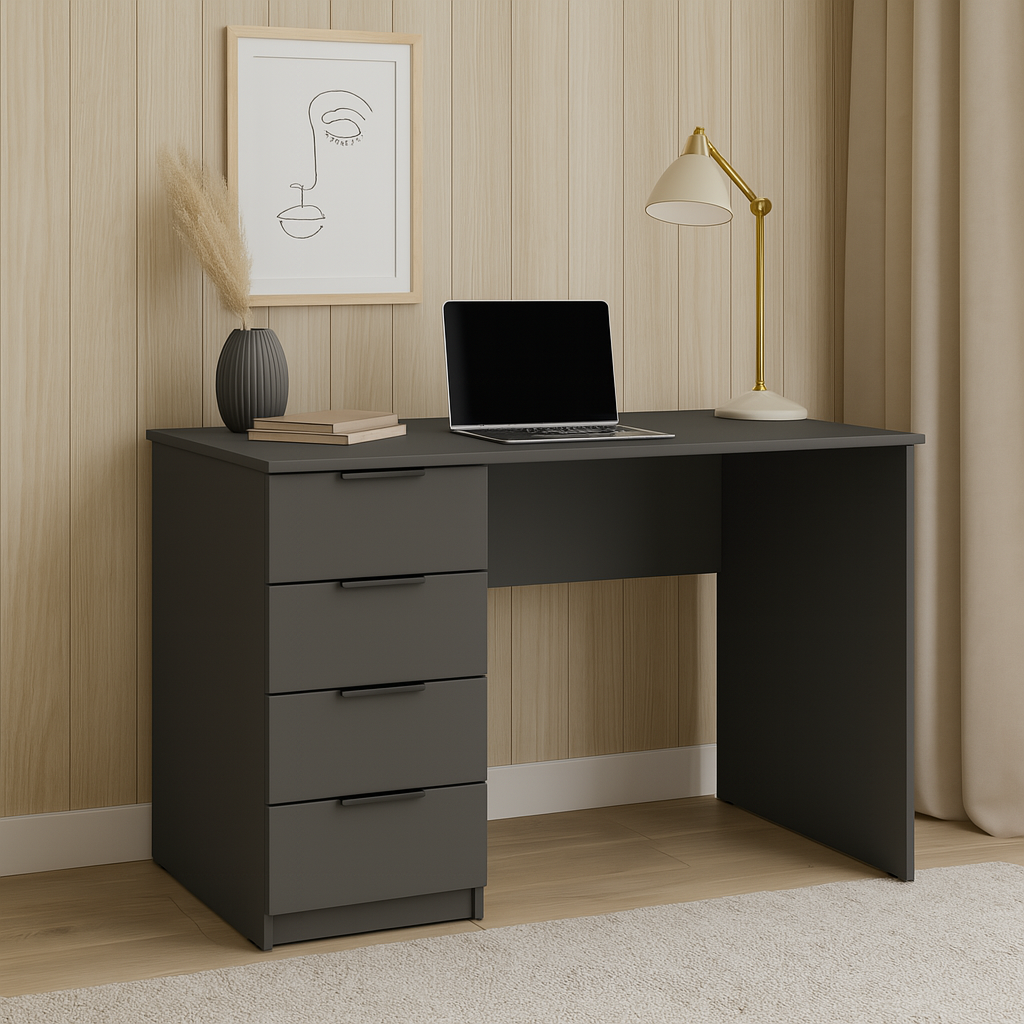 Стол письменный СП2 4Я SENAM 750х1100х600 мм ДСП Серый Графит - фото 1