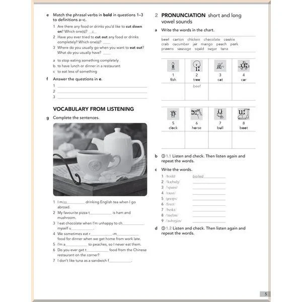 Рабочая тетрадь English File Fourth Edition Intermediate Workbook with key - фото 3