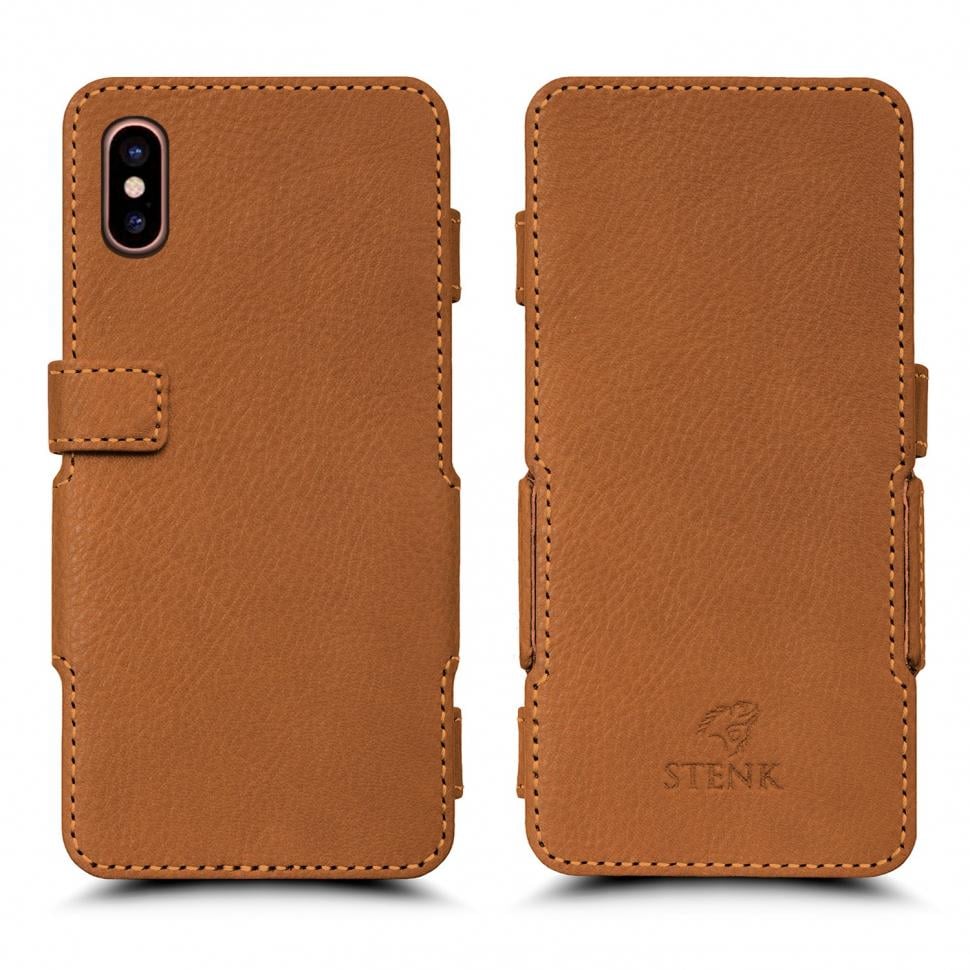 Чехол книжка Stenk Prime для Apple iPhone Xs Max Camel (62613)
