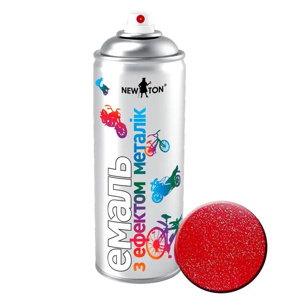 Фарба-емаль аерозольна New Ton 400 мл 000000258 Червоний металік (15214230)