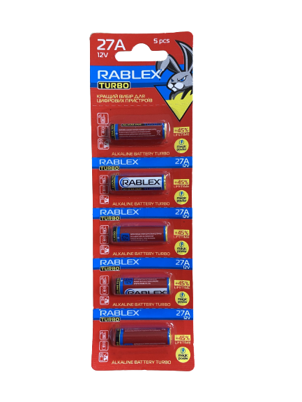 Батарейка Rablex Turbo 27A (1524)